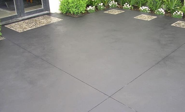 gray driveway